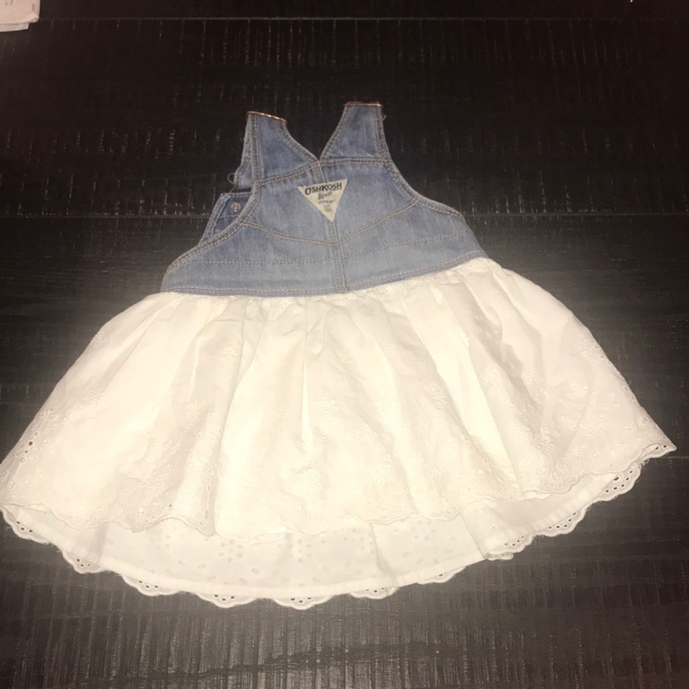 Jean skirt overalls